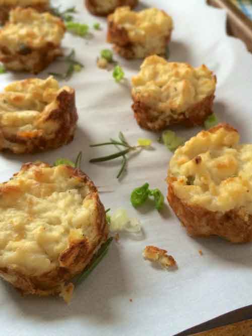 Rosemary Scallion Potato Puffs